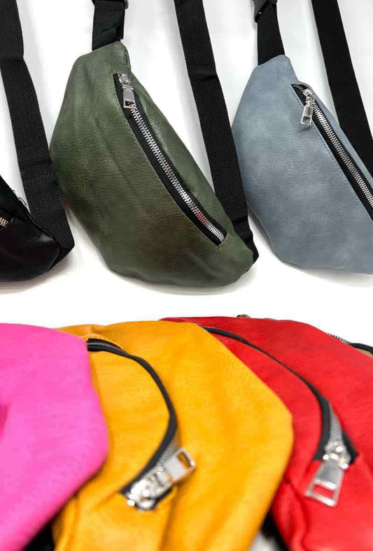 Bum bag Waist bag Fanny pack Crossbody unisex bumbag leather waist belt handbag image 1