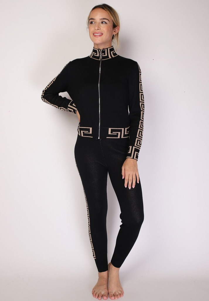 Ladies Tracksuit Loungewear Set Top Bottom Long Sleeve Warm Jacket Pant Full Set image 1