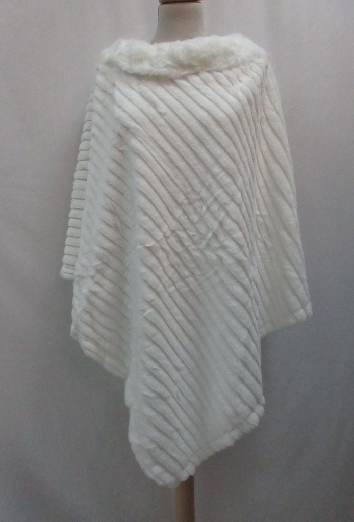 Ladies Coat Poncho Cape Winter Jacket Oversized Poncho Wrap Fur Poncho Plus Size image 7