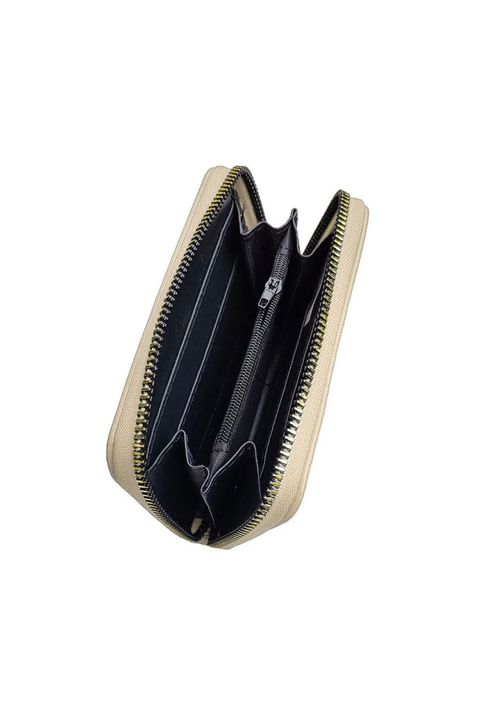 Women's Monogram Zip Coin Purse Multi Compartment Ladies Wallet Card Cash Holder image 1