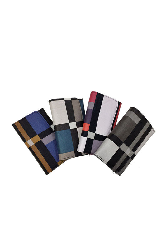 Ladies Purse Large Square Coin Card Wallet Big Boxes Stud Clutch Wallet Bag image 0