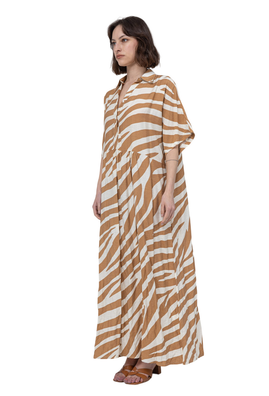 Women's Dress Animal print Long Stylish Printed Dress Summer Outdoor Dress image 1
