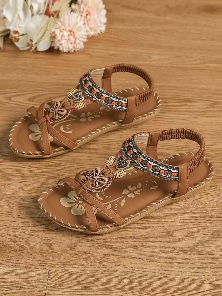 New Women's Sandals Bohemian Style Outdoor Soft Sole Beach Sandals Platform Lightweight Women Casual Shoes Flat Plus Size Sandal