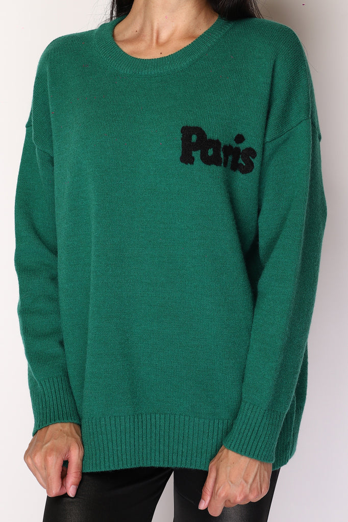 Ladies Plain Paris Stylish Winter Warm Sweater Paris Round Neck Tufted Sweater image 3