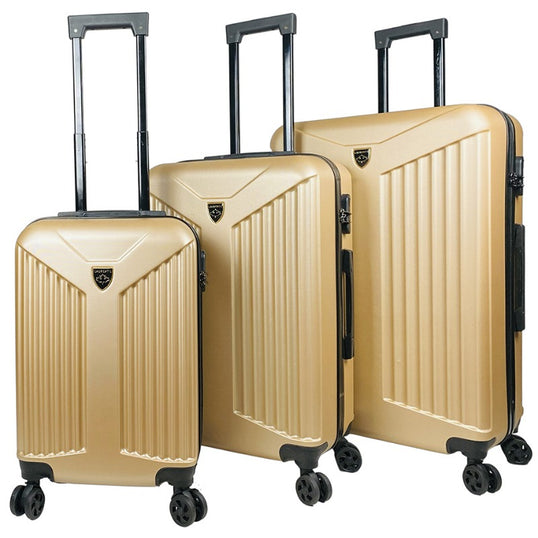 Set of 3 Suitcases Travel Bags Comfortable Lightweight 4 Wheels Multiple Pockets image 0