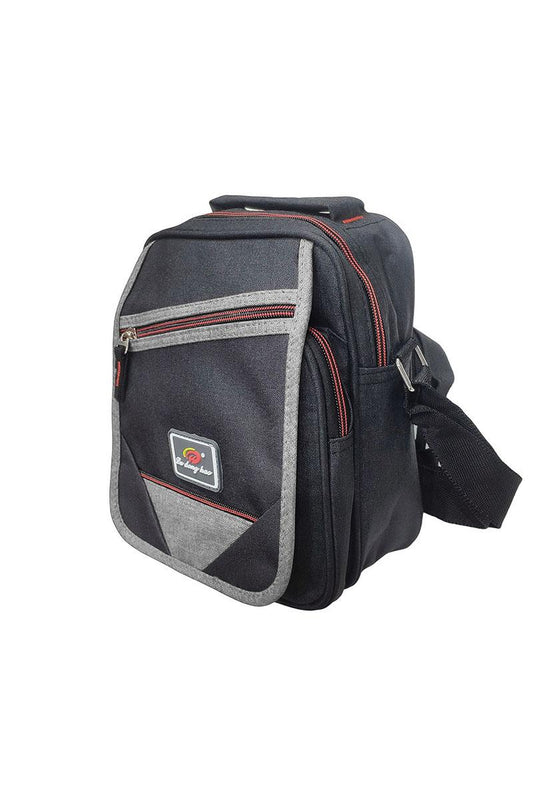 Unisex Multi Pocket Messenger Canvas Bag image 1