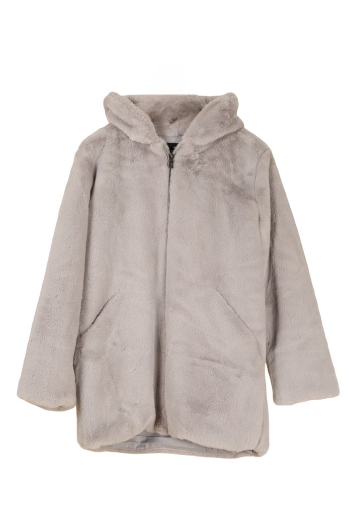 Women's Winter Long Faux Fur Coat With Hood Pocket Warm Stylish Coats image 5