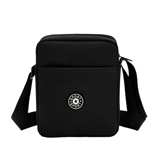 Unisex Messenger Bag Waterproof Crossbody Shoulder Utility Travel Work Bag Black image 0