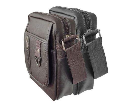 Men's Shoulder Bag Card Cash Holder Travel Holiday Bag Stylish Multi Pockets Bag image 2