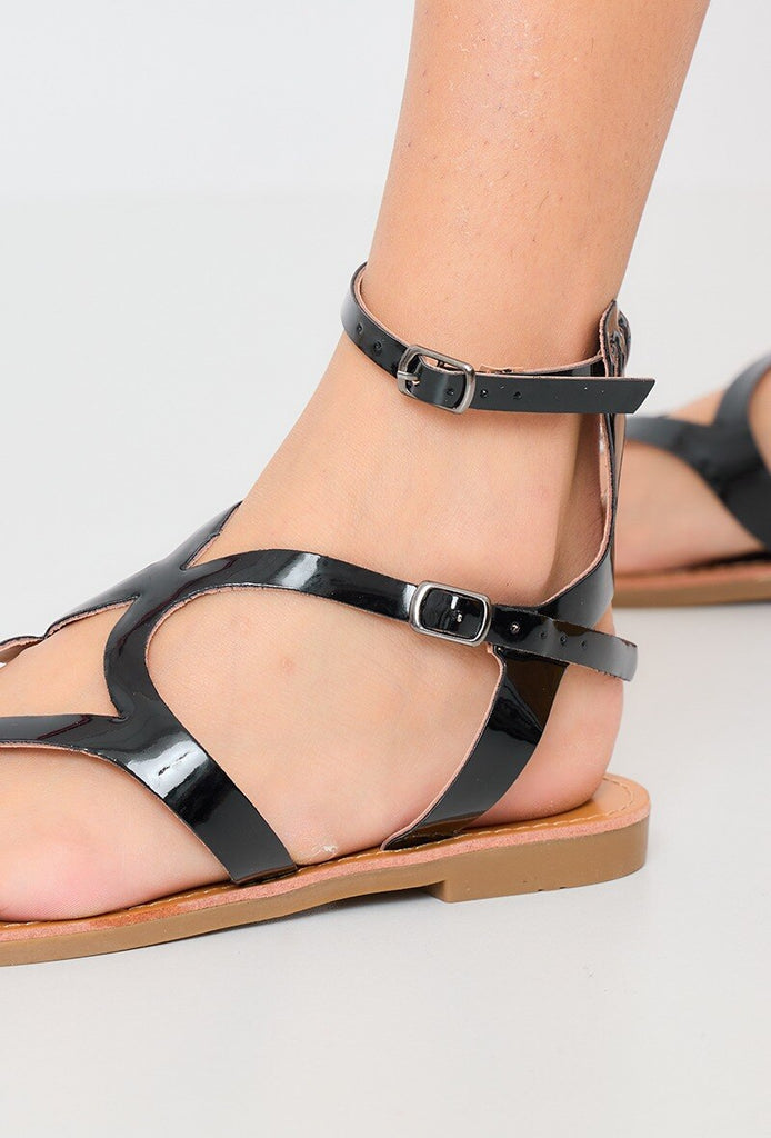 Ladies Stylish  Sandal Black Wholesale Prices image 3