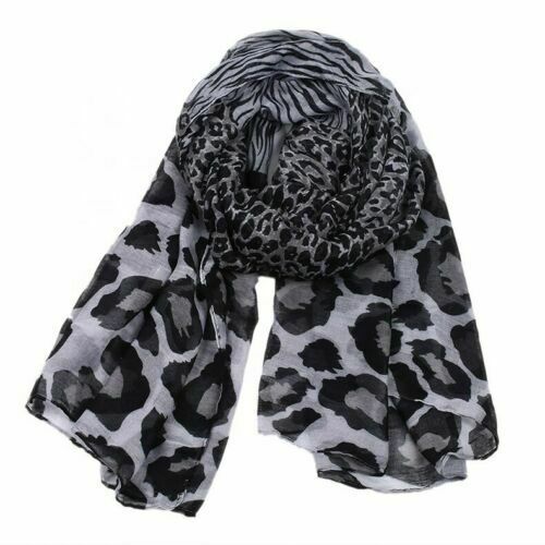Ladies Women Fashion Animal Leopard Print Wraps Wide Stole Scarf Gift Shawl image 2