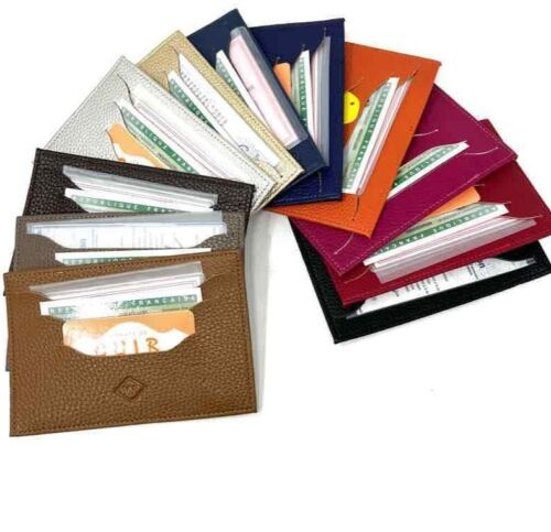 Leather Wallet ID Credit Card Wallets Slim Pocket Case Pouch Purse Card Wallets image 1
