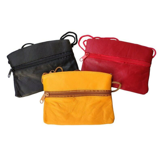 Ladies Real Leather Shoulder Bag Clutch Bag Cross Body Mini Handbag Lightweight image 0