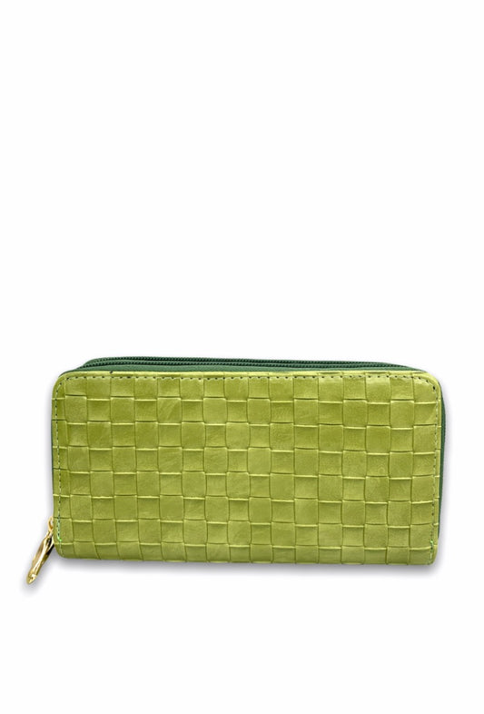 Womens Purse Double Zipped Multi Compartment Credit Card Coin Money Wallet Clutc image 0