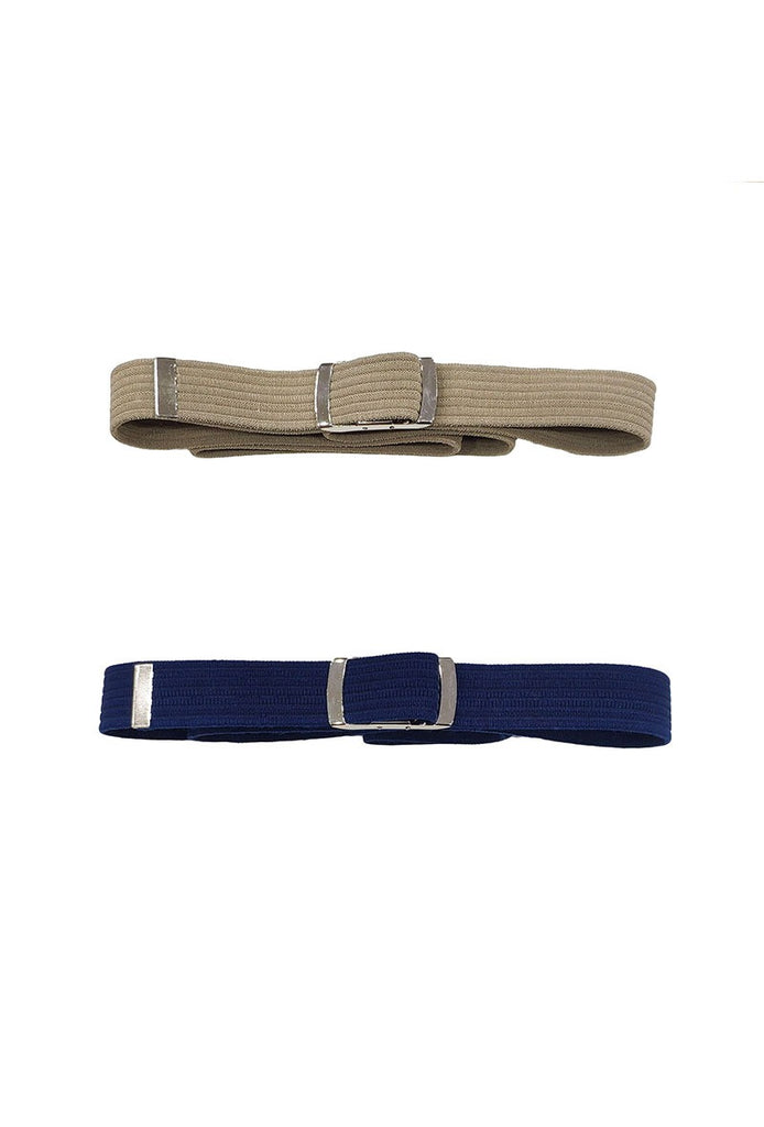 Unisex Elastic Belt Comfortable Stylish Belt Blue Beige Colours Waist Strap image 1