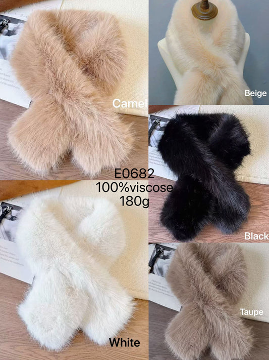 Neck Scarf Warm Fur Scarf image 0