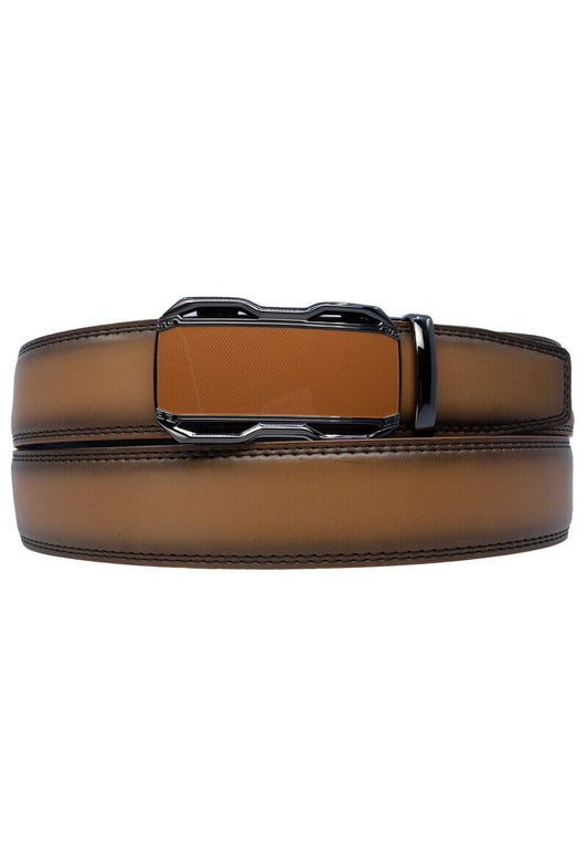 Men’s Automatic 100% Genuine Cow Leather Belt Adjustable Durable Stylish Belt image 0