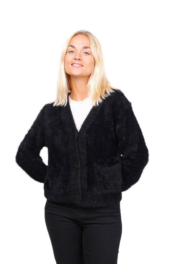 Ladies Short Soft Vest Pockets Stylish Warm Winter Jumper Jacket image 2
