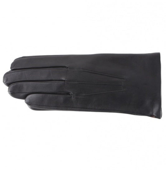 Mens Black Leather Gloves Winter Warm Gloves image 1