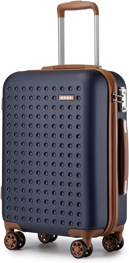 20 Inch Compact Cabin Luggage, 31L Capacity Carry On Suitcase, Internal Size 48×35×18.9cm Lightweight ABS+PC Hard Shell Travel Luggage with TSA Lock Silent Spinner Wheels
