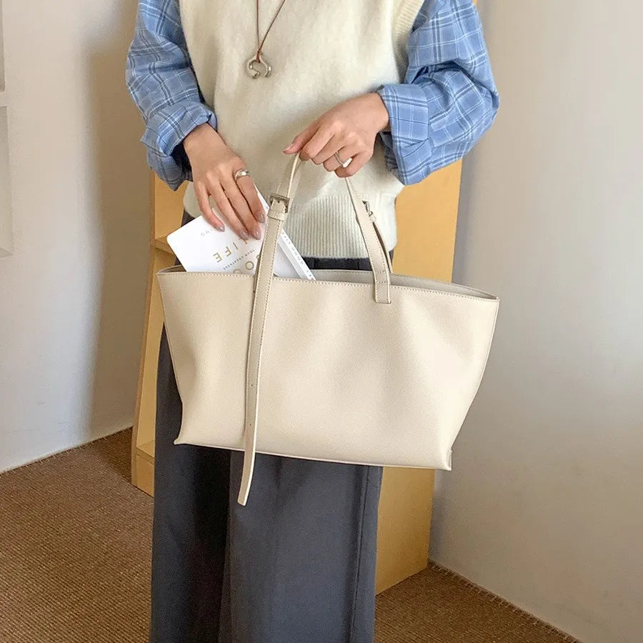 Casual Soft Tote Women Bag PU Leather Shoulder Bags for Women 2026 NEW High Quality Handbags and Purses Large Shopper Purses
