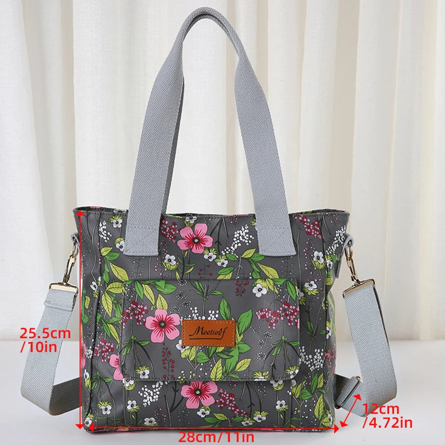 New single-shoulder bag for women, large-capacity crossbody bag, fashionable women's printed handbag, mom's bag