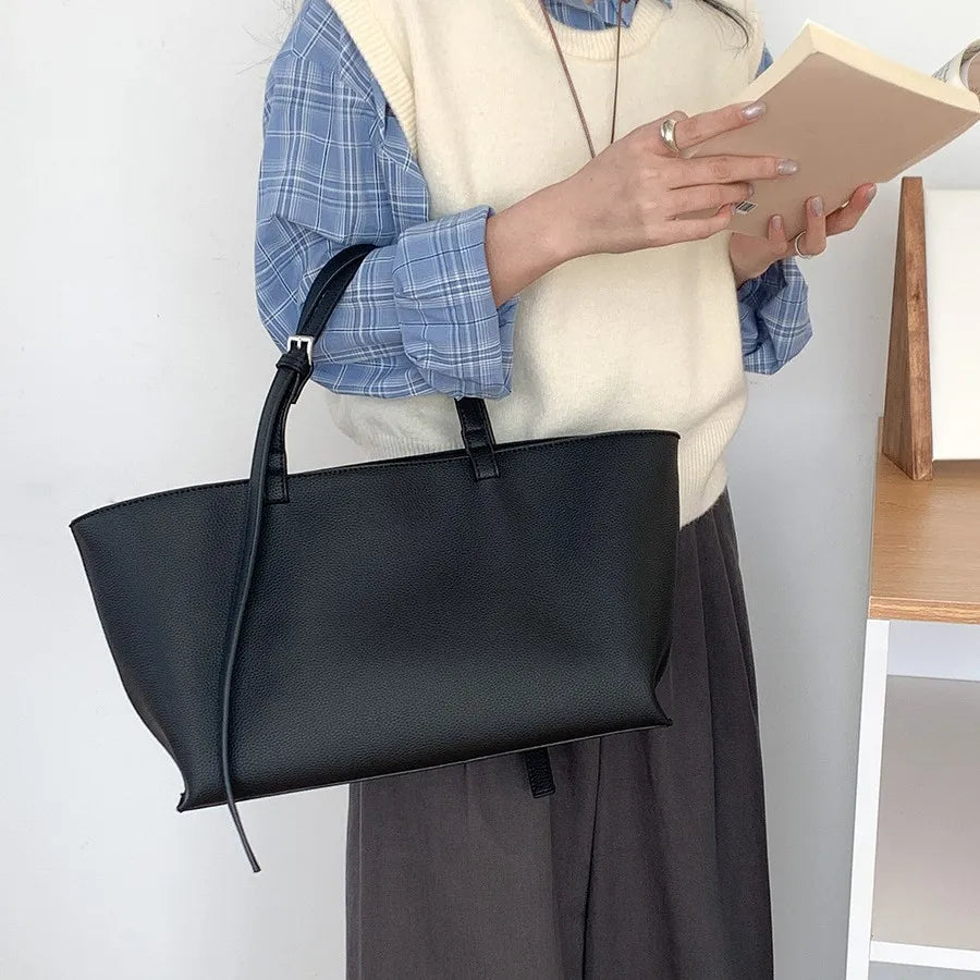 Casual Soft Tote Women Bag PU Leather Shoulder Bags for Women 2026 NEW High Quality Handbags and Purses Large Shopper Purses
