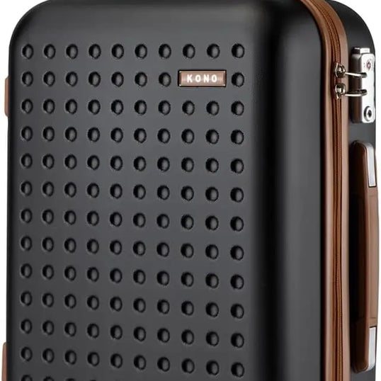 20 Inch Compact Cabin Luggage, 31L Capacity Carry On Suitcase, Internal Size 48×35×18.9cm Lightweight ABS+PC Hard Shell Travel Luggage with TSA Lock Silent Spinner Wheels