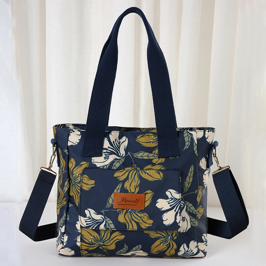 New single-shoulder bag for women, large-capacity crossbody bag, fashionable women's printed handbag, mom's bag