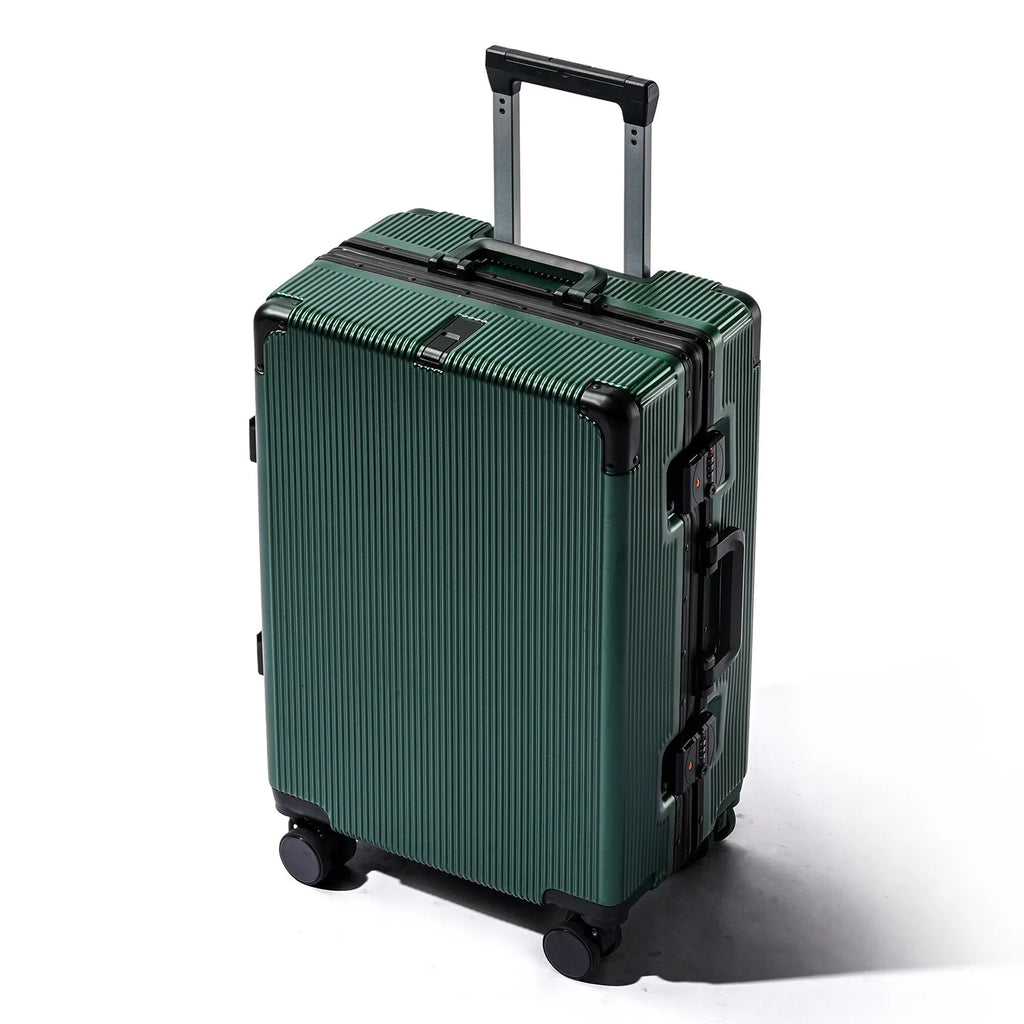 16"/20"/22"/24"/26"/28" Large Capacity Suitcase Fashoin Rolling Luggage Travel Aluminum Frame Case with Wheel Alloy Trolley Bags