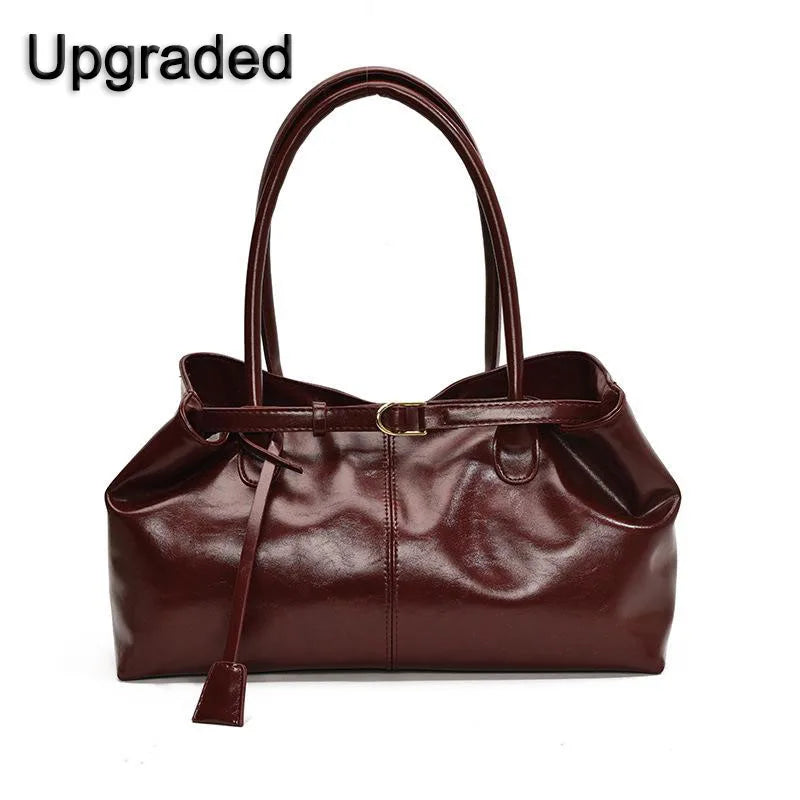 Vintage Handbag for Women Large Capacity 2025 New Underarm Commuting Bag Fashion Female Casual Single Shoulder Tote Bag