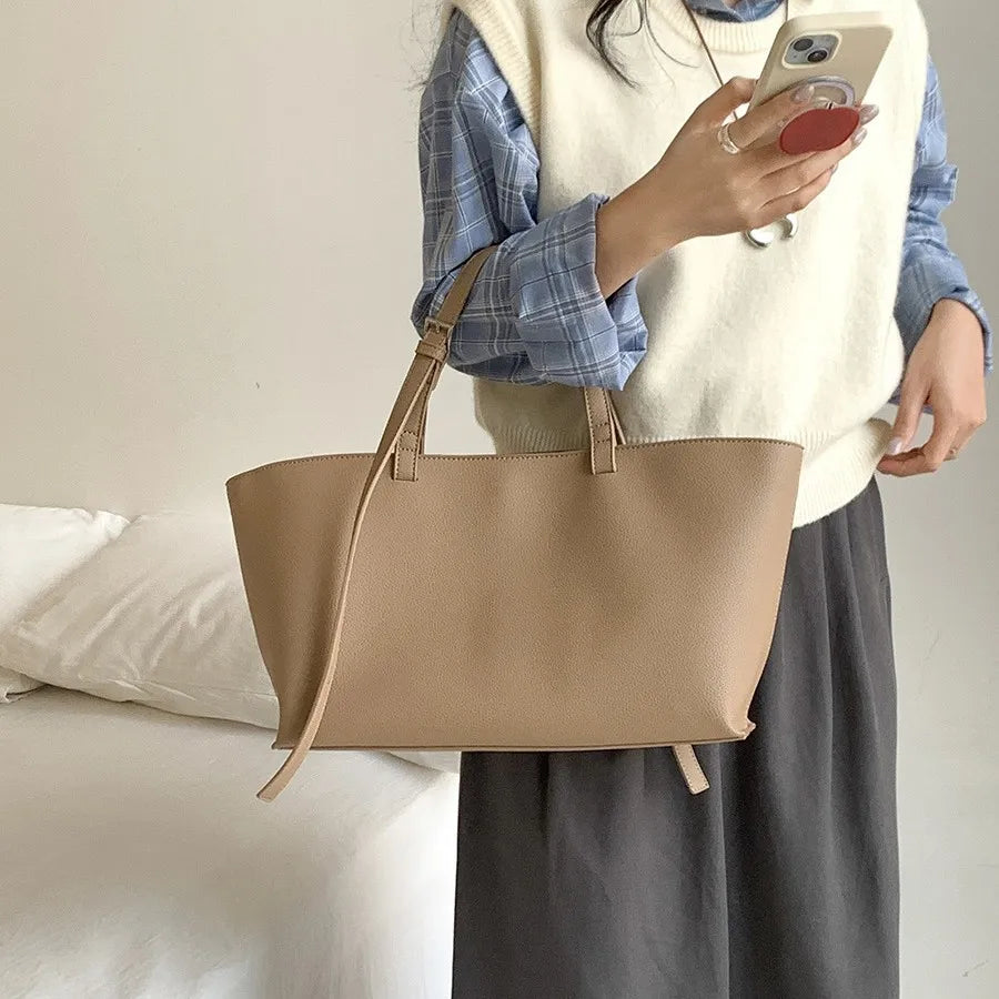 Casual Soft Tote Women Bag PU Leather Shoulder Bags for Women 2026 NEW High Quality Handbags and Purses Large Shopper Purses