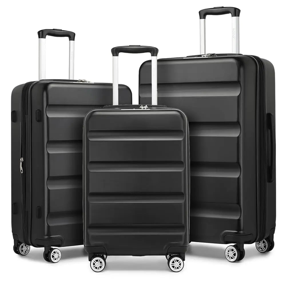 3-Piece Hard Shell Luggage Set - TSA Lock, Lightweight ABS Spinner Suitcases (20/24/28 Inch) for Travel