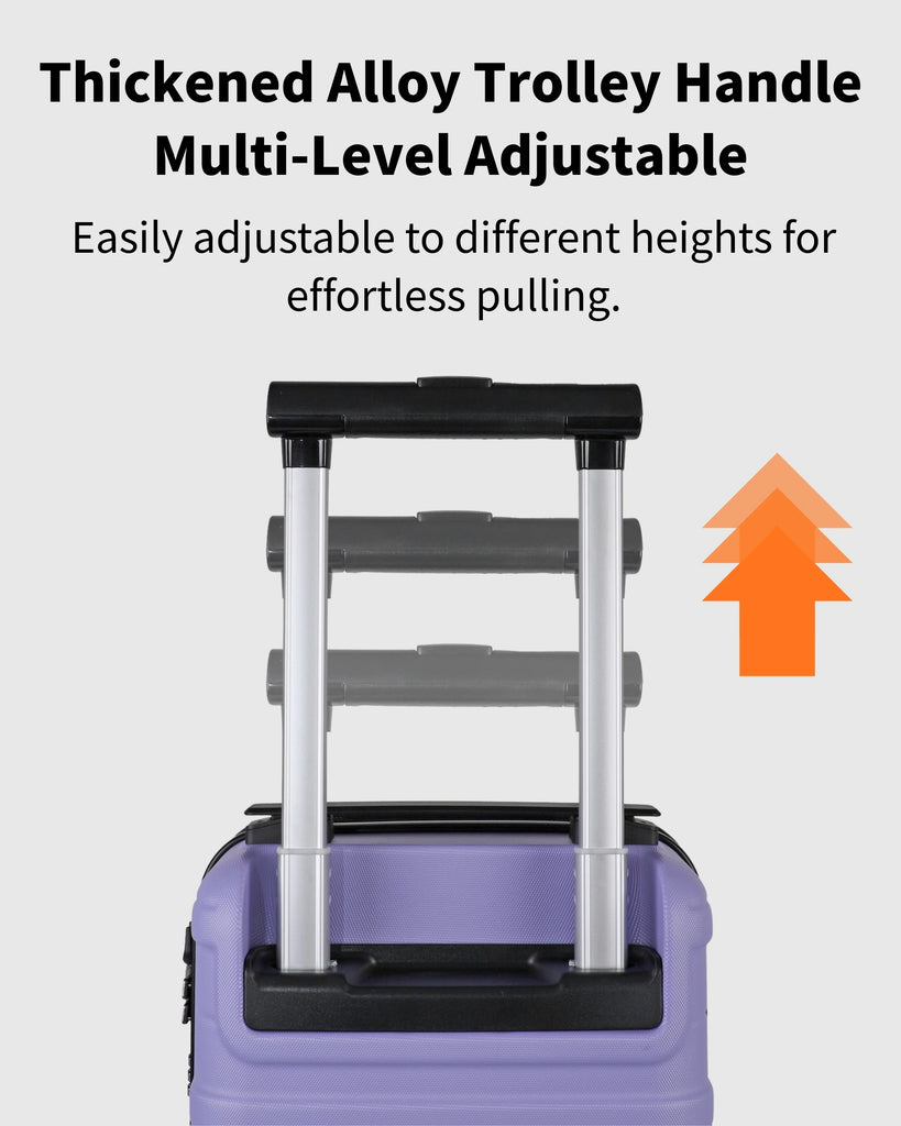 Ryanair 40x25x20 Cabin Suitcase with Detachable Wheels, Underseat Carry On Luggage, Airline Approved Cabin Bag for EasyJet & Wizz Air