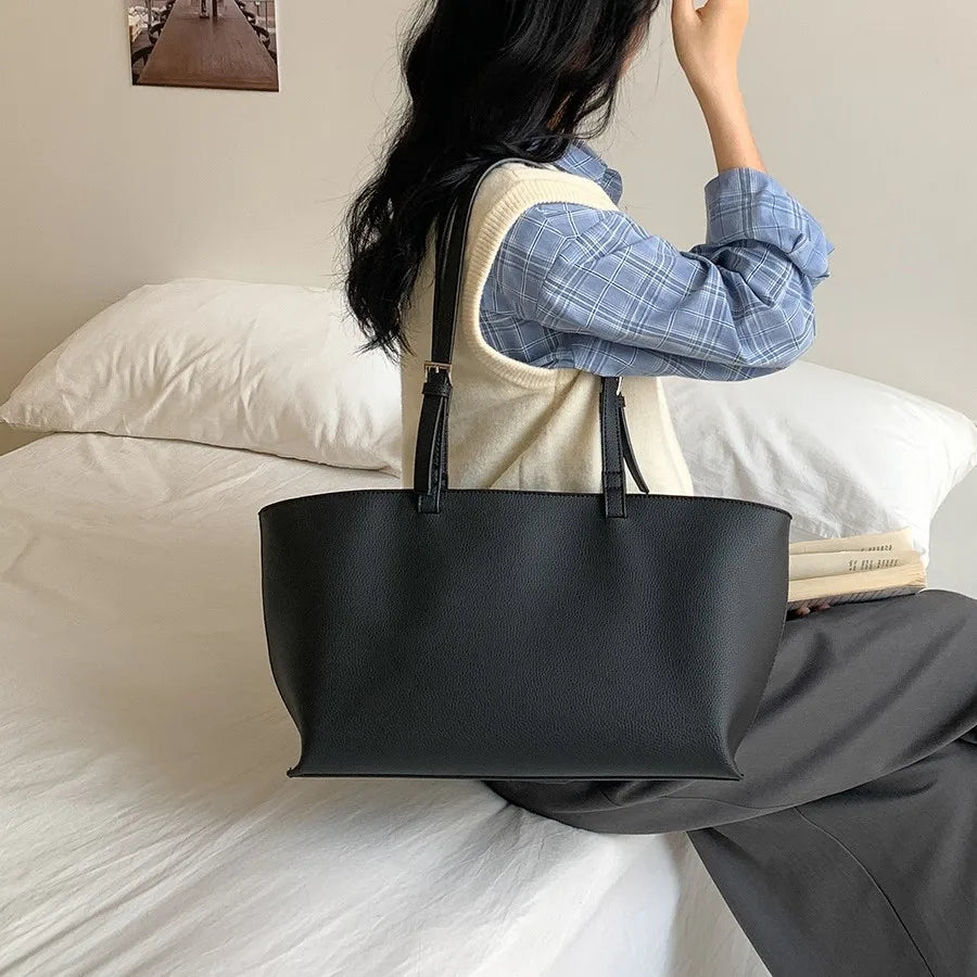 Casual Soft Tote Women Bag PU Leather Shoulder Bags for Women 2026 NEW High Quality Handbags and Purses Large Shopper Purses