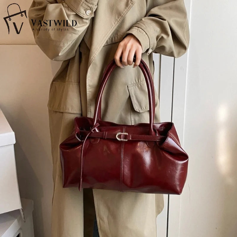 Vintage Handbag for Women Large Capacity 2025 New Underarm Commuting Bag Fashion Female Casual Single Shoulder Tote Bag
