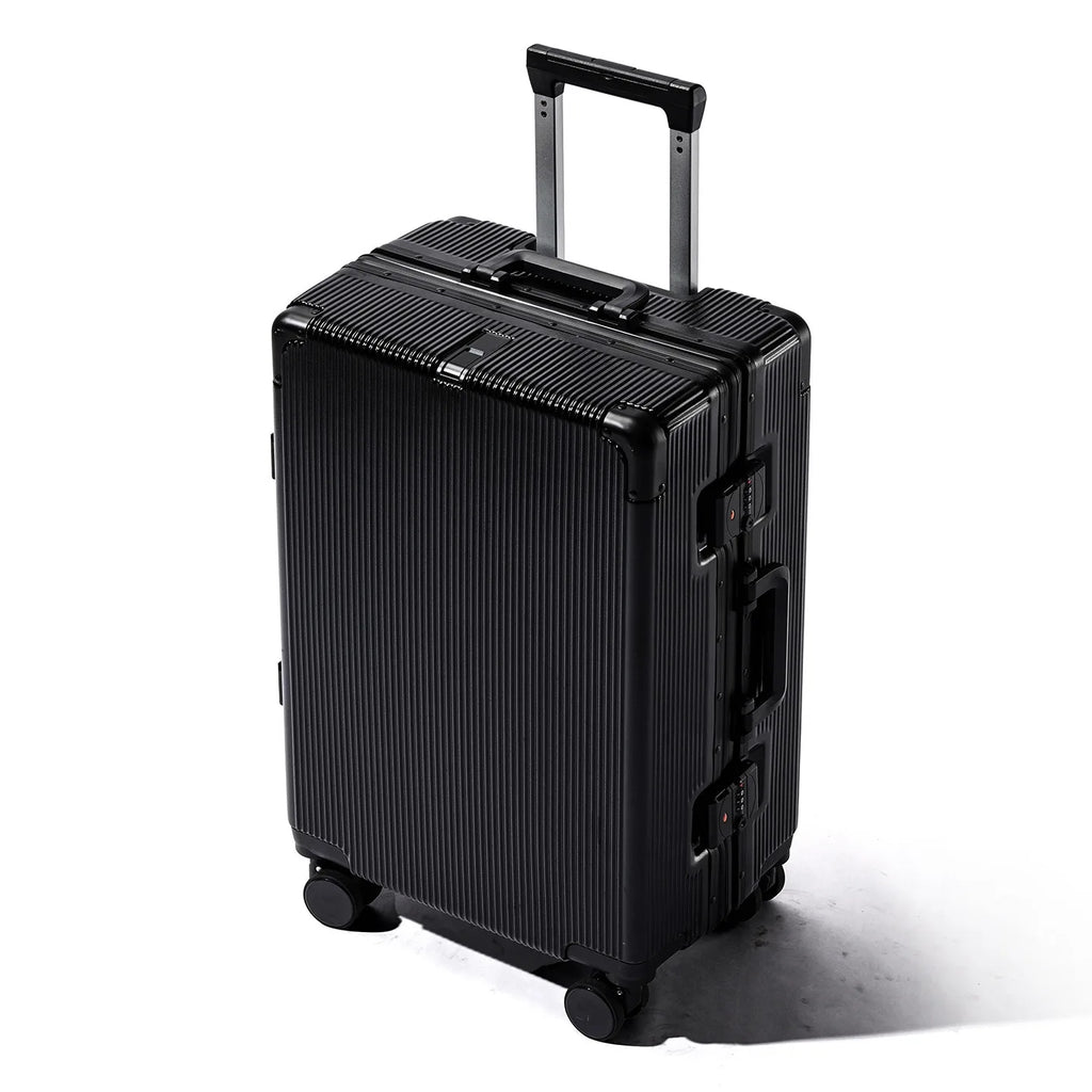 16"/20"/22"/24"/26"/28" Large Capacity Suitcase Fashoin Rolling Luggage Travel Aluminum Frame Case with Wheel Alloy Trolley Bags