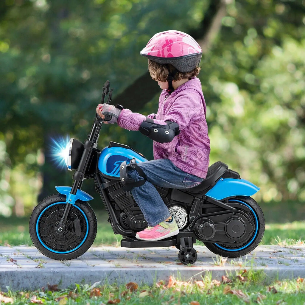 DORTALA 6V Kids Ride On Motorcycle Electric Battery Powered Off-Road Motorbike w/Music