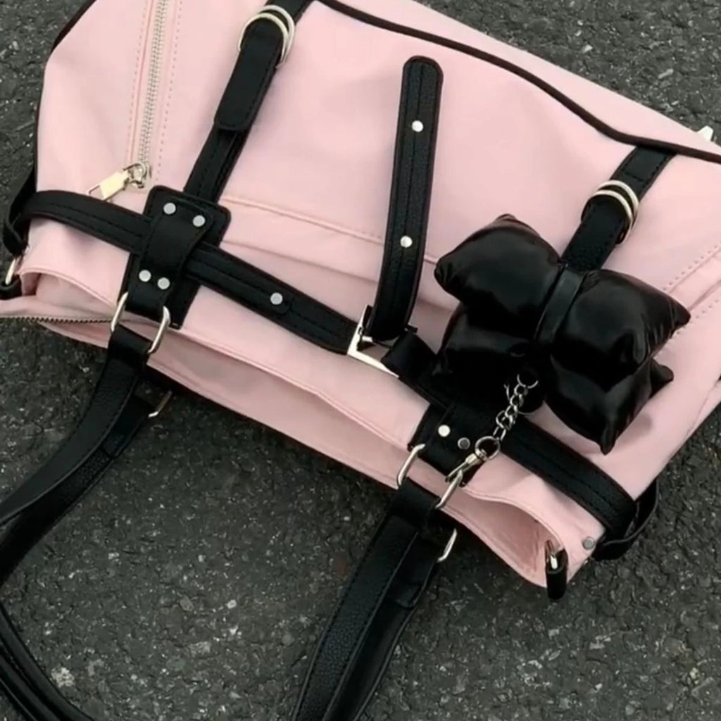 Korean Cute Harajuku Style Y2k Large Capacity Handbag Shoulder Bags Nylon Waterproof Cloth Commuter Storage Bags Women's Bag