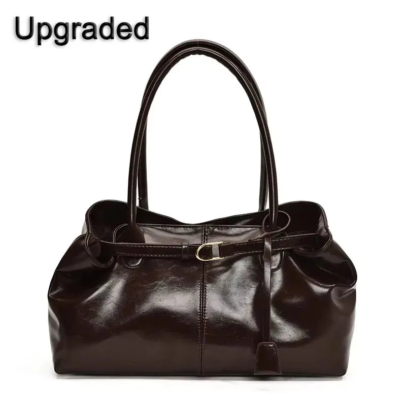Vintage Handbag for Women Large Capacity 2025 New Underarm Commuting Bag Fashion Female Casual Single Shoulder Tote Bag