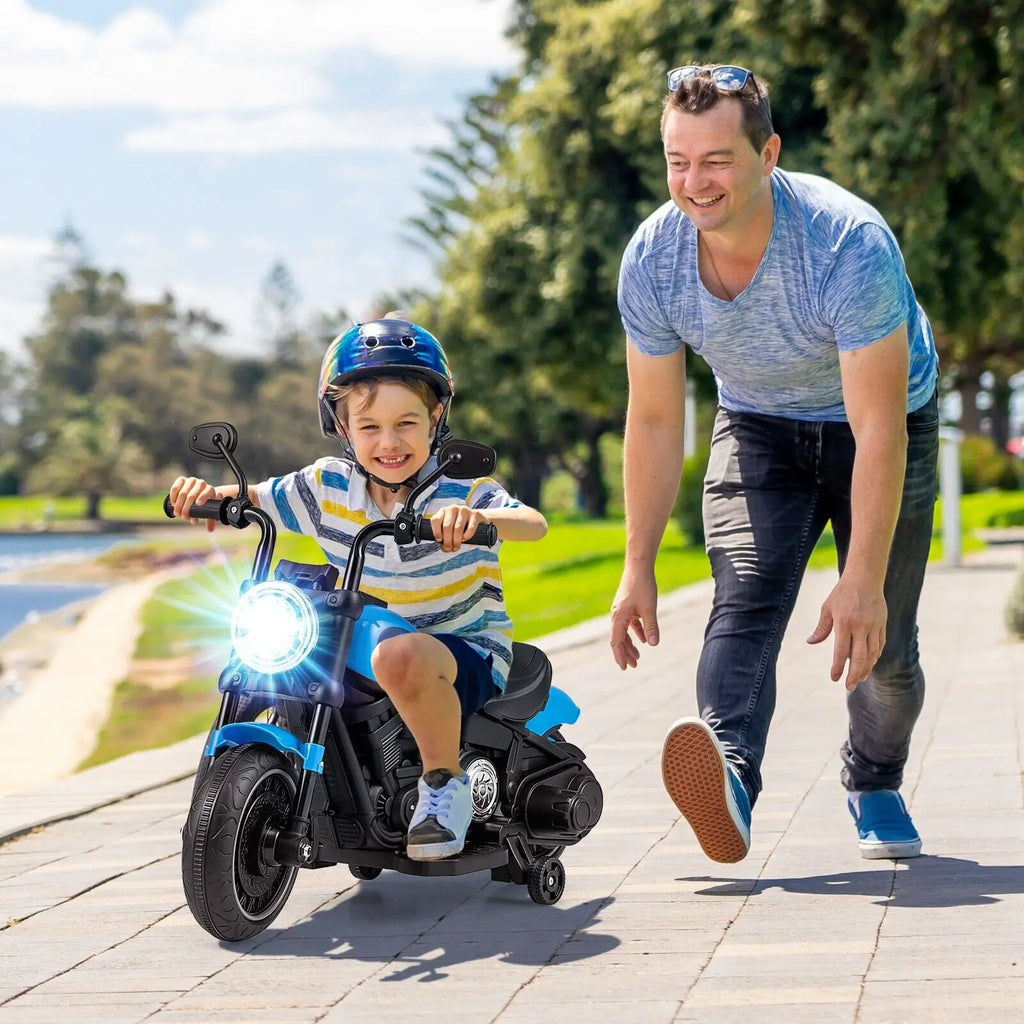 DORTALA 6V Kids Ride On Motorcycle Electric Battery Powered Off-Road Motorbike w/Music
