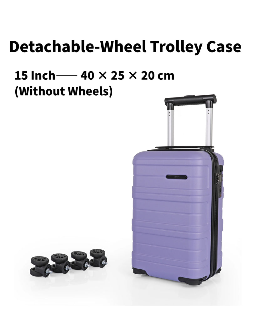 Ryanair 40x25x20 Cabin Suitcase with Detachable Wheels, Underseat Carry On Luggage, Airline Approved Cabin Bag for EasyJet & Wizz Air