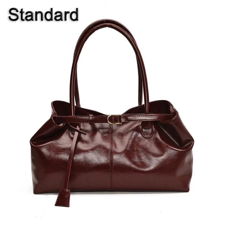 Vintage Handbag for Women Large Capacity 2025 New Underarm Commuting Bag Fashion Female Casual Single Shoulder Tote Bag