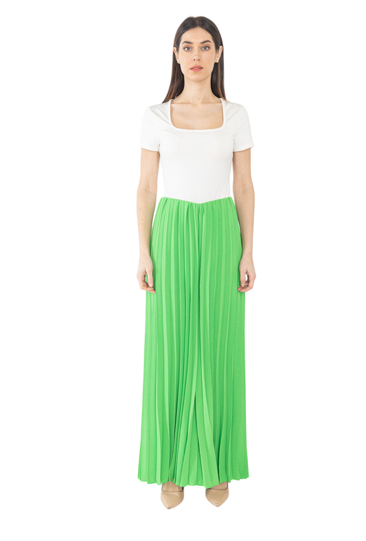 Ladies Womens Trousers Culottes Wide Leg Loose Harem Pleated Bottoms ONE SIZE image 0