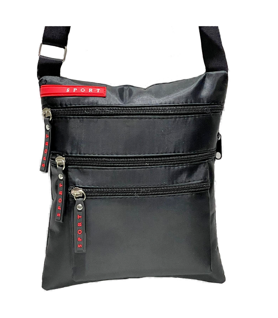 Unisex Messenger Bag Small Cross Body Shoulder Utility Black Travel Work Bag image 3