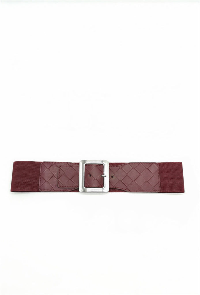 Ladies Adjustable Elastic Stretchy Fashion Wide Metal Buckle Dress Waist Belt image 3