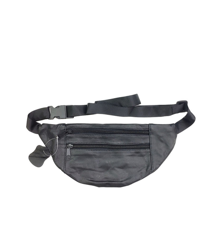 Real Leather Bum Bag Money Waist Belt Fanny Pack Holiday Work Festival Wallet image 2