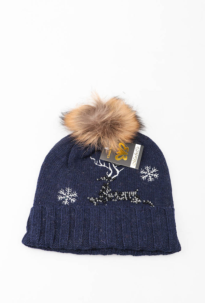 Women's Beanie Soft Warm Stylish Christmas Beanies Comfortable Black Winter Caps image 6