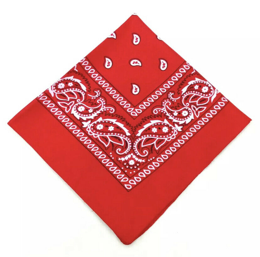 Mens Ladies Bandana Head Neck Wear Scarf Paisley Print Wrist Band Cotton Scarves image 4