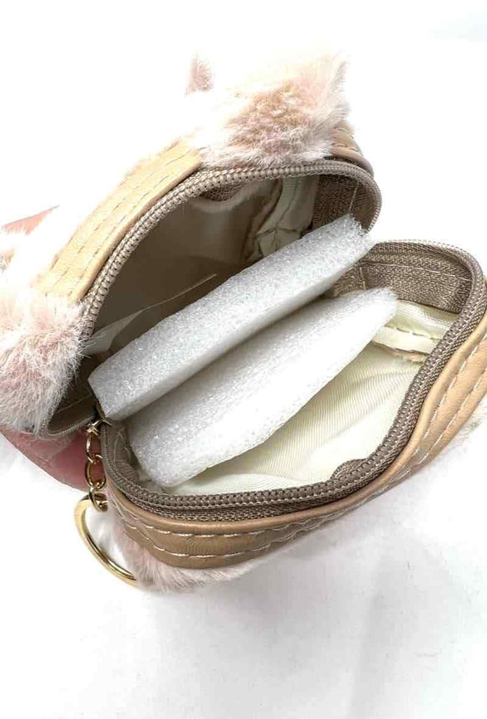 Pink Rabbit Coin Purse Girls Animal Shaped Change Wallet Ladies Kids image 3